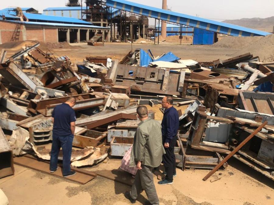 包头市鑫丰特钢有限责任公司处置拆除报废机器设备的废钢